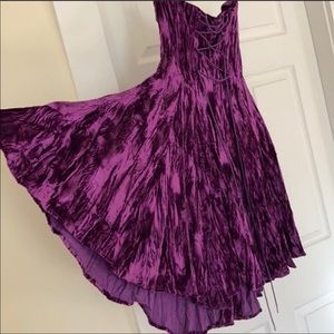 Betsey Johnson Crushed Velvet Dress